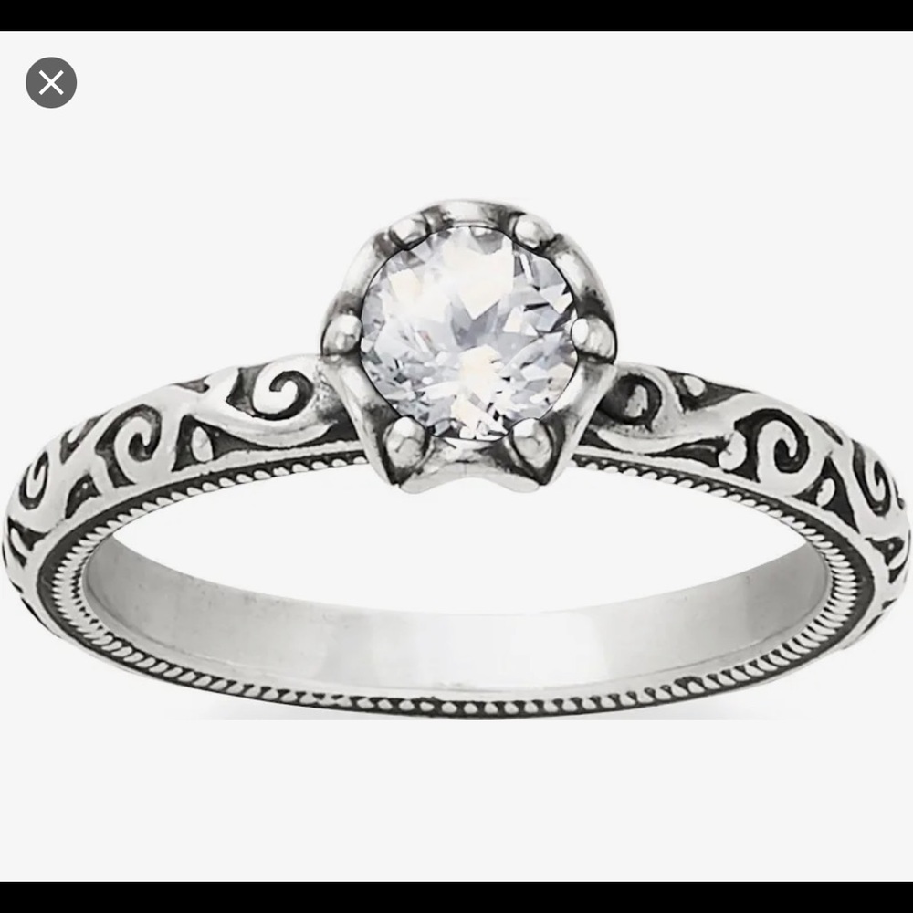 James Avery Cherished Birthstone Ring with Lab-Created White Sapphire